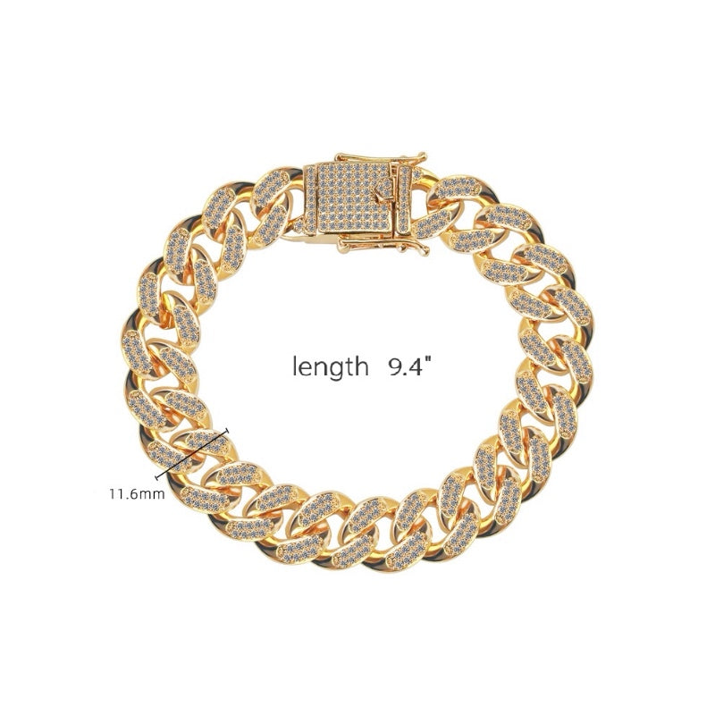 Icy Cuban Anklet