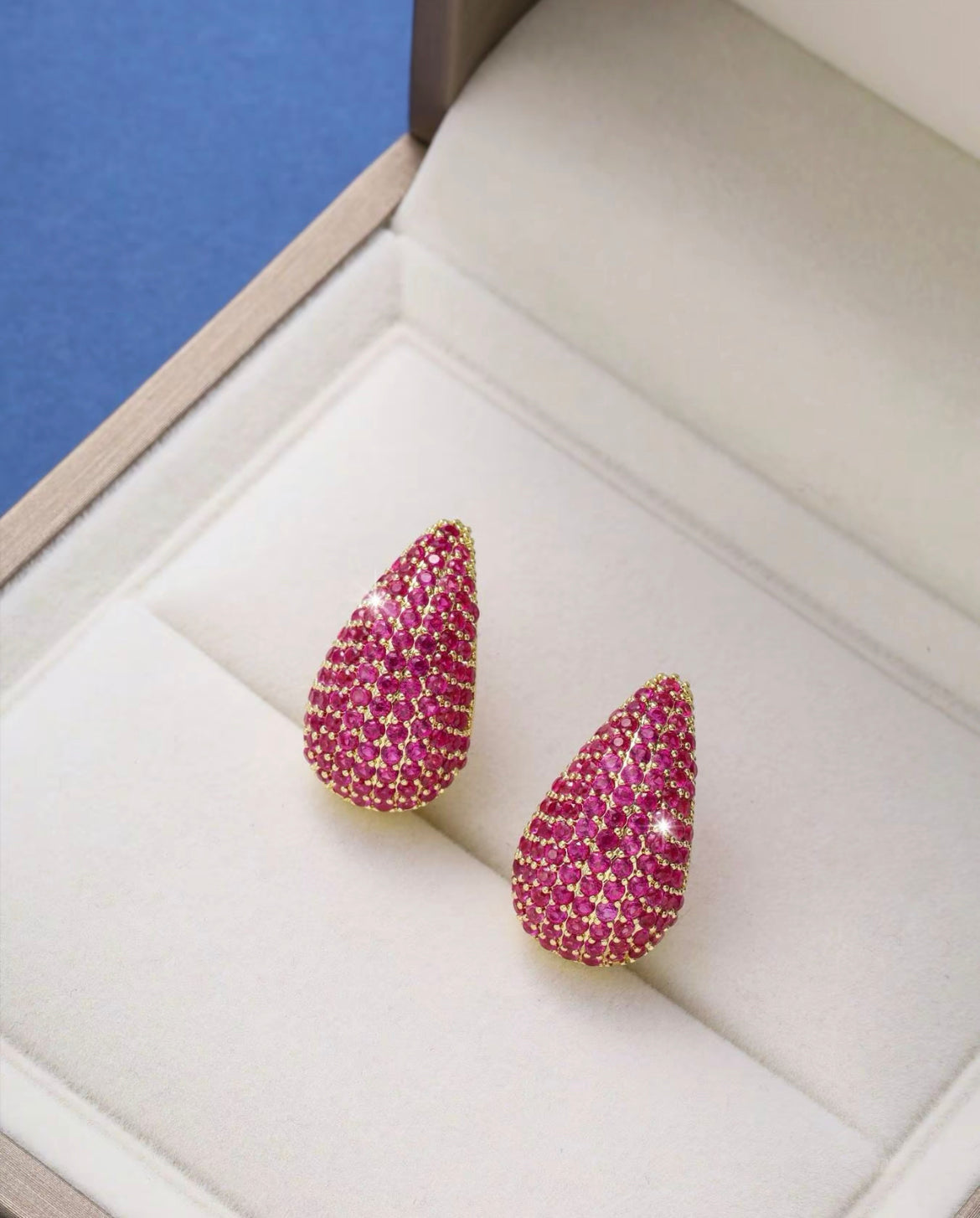 Water Drop Cluster Earrings
