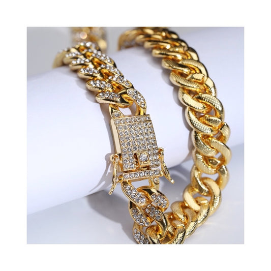 Icy Cuban Anklet
