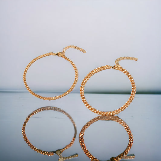 Double Bling Anklet Set