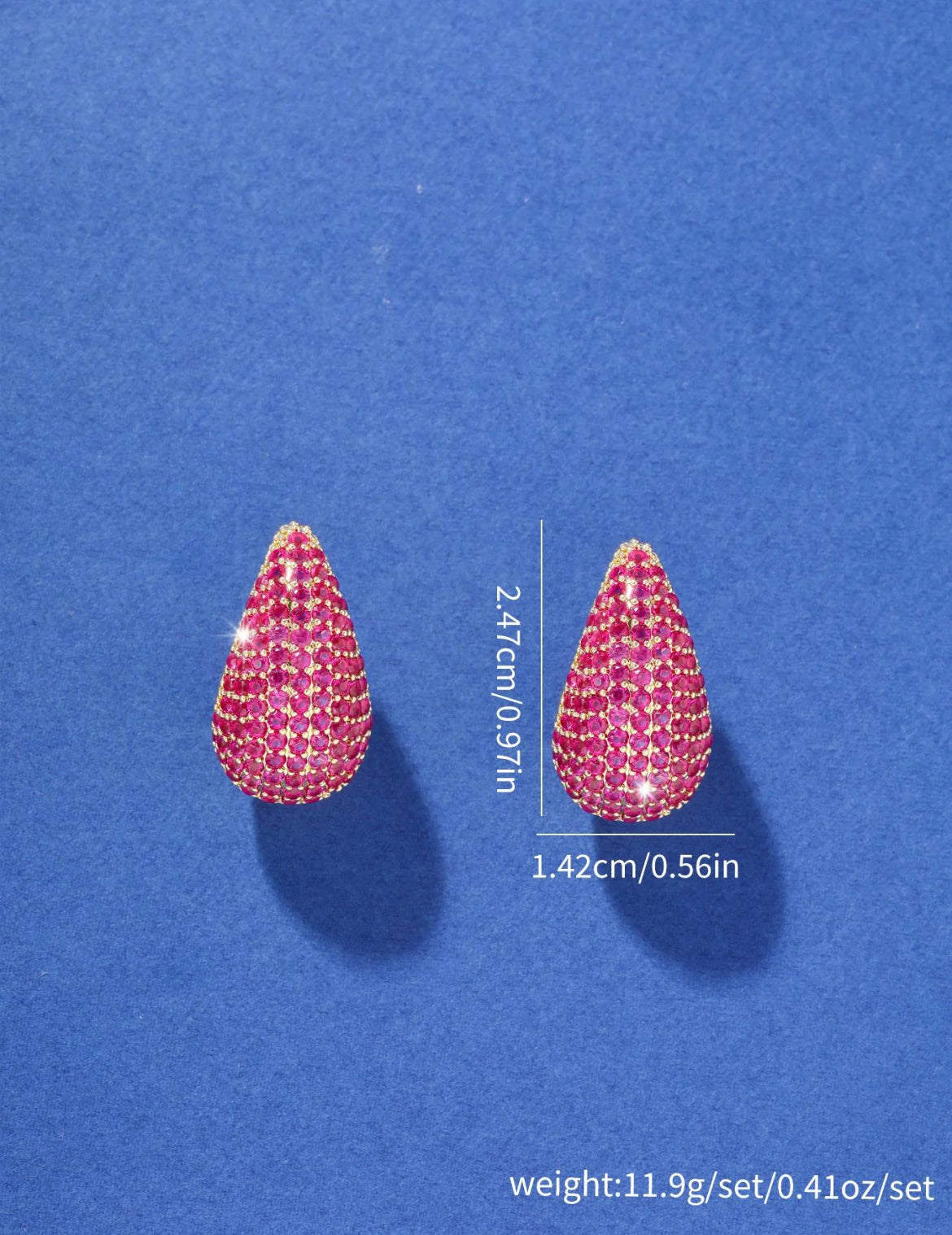 Water Drop Cluster Earrings