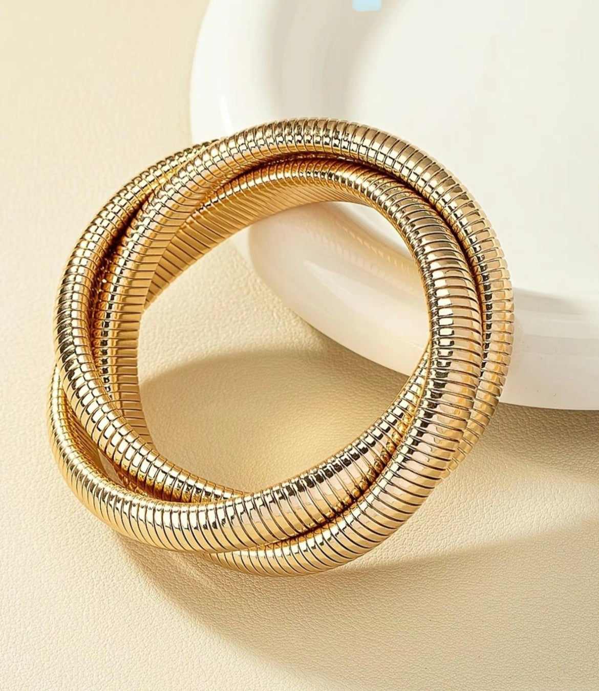 Gold Spiral Bracelet