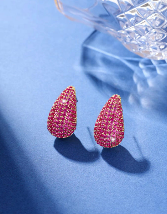 Water Drop Cluster Earrings