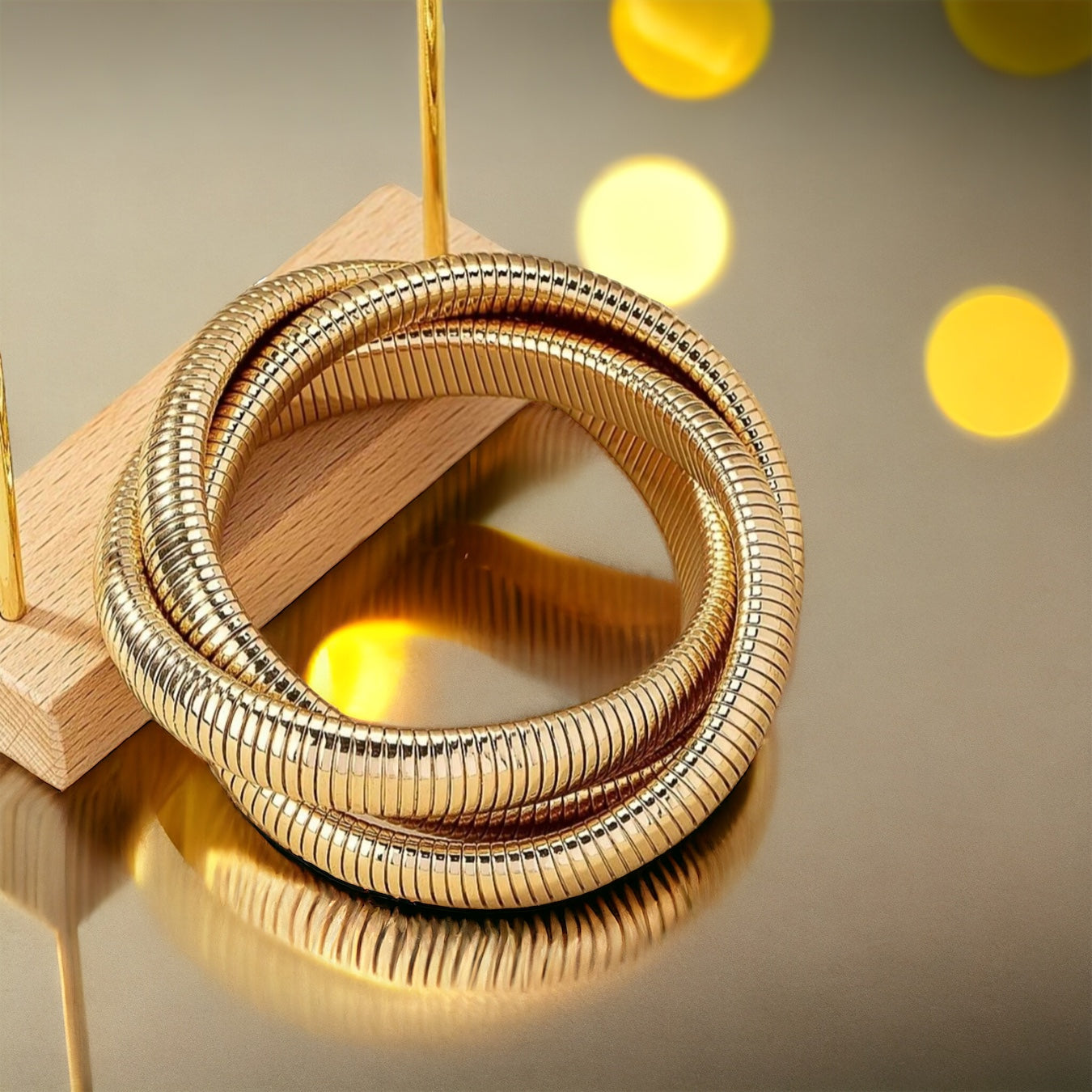 Gold Spiral Bracelet